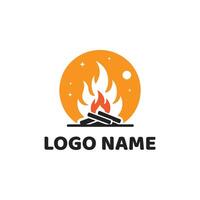logo for company of fire icons vector