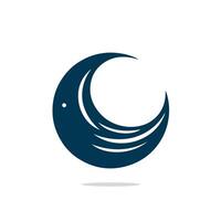 Moon illustration icon vector