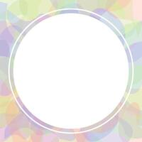 A blue, pink, and green overlapping translucent shapes creating abstract background ideal for Instagram posts or templates with blank copy space. Perfect for use as social media template, frame, notes vector