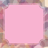 A purple, cream and pink overlapping translucent shapes creating abstract background ideal for Instagram posts or templates with blank copy space. Perfect for use as social media, notes, frame. vector