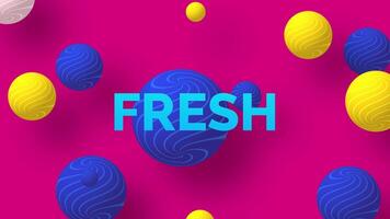 FRESH LIQUID TITLE WITH SPHERE BACKGROUND V2 video