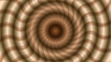An abstract illustration showcasing concentric rings in warm brown and beige tones, with a radial blur effect creating a tunnel-like, hypnotic depth and motion. vector