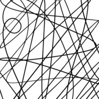 Scribble lines hand drawn seamless pattern. vector