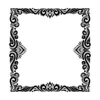 hand drawn ink element frame on white background, for charter, certificate, diploma etc vector