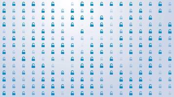 Padlock Icon Pattern Background Loop video
