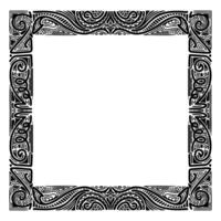 hand drawn ink element frame on white background, for charter, certificate, diploma etc vector