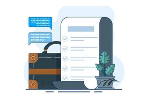 Concept of business planning, target, business workflow, time management, planning, task implementation, teamwork, meeting. Creative design for web, marketing materials, business presentations. vector