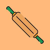 Rolling Pins Illustration in Flat Style vector