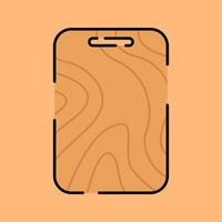 Cutting Board Illustration in Flat Style vector