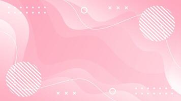 Soft pink gradient abstract wave background. Modern geometric wallpaper vector