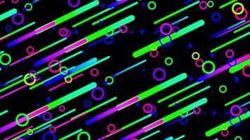 Abstract Geometric Pattern of Circles and Lines video