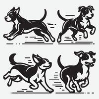 Artful Dog Silhouette Icons for Memorable Brand Identity Creation vector