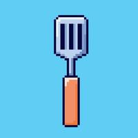 Pixel art Spatula game asset design vector