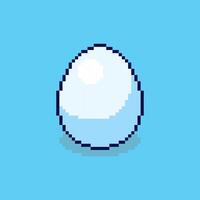 Pixel art egg game asset design vector