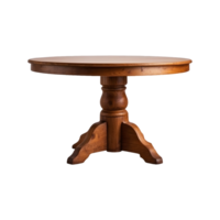 Elegant Old Retro Wooden Table Isolated on a Transparent Background Perfect for Adding a Vintage Touch png