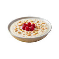 Perfectly Sweet and Tasty Kheer with Nuts Isolated on a Transparent Background Sweet and Tasty Kheer Isolated on a Transparent Background png