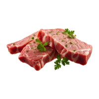 Fresh Raw Meats Isolated on a Transparent Background png
