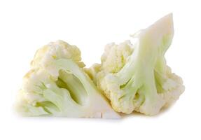 Fresh Cauliflower isolated over a white background photo