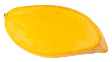 Yellow mango isolated on a white background photo