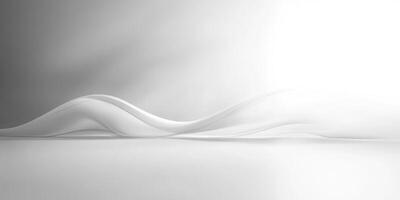 Abstract White Wave Pattern on Gradient Background photo
