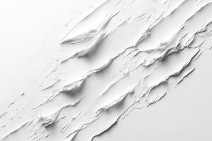 Abstract White Paint Strokes on a Canvas photo