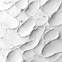 Abstract White Acrylic Paint Texture with Swirls and Strokes photo