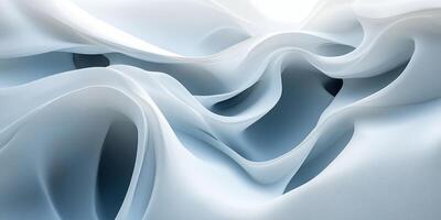 Abstract Wavy Surface with Soft Light and Shadows photo