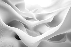 Abstract White Curving Lines and Patterns photo
