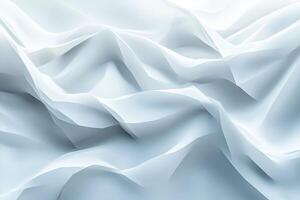 Abstract White Fabric Texture with Wavy Lines and Soft Light photo