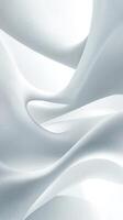 Abstract White Wavy Surface with a Grid Pattern photo