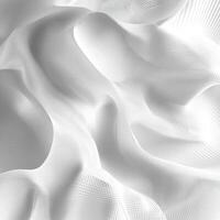 Abstract White Curved Lines and Dots Pattern photo