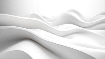 Abstract White Curved Surface with Smooth Transitions photo