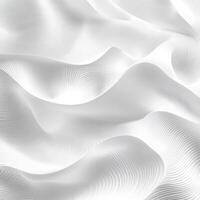 Abstract White Wavy Surface with Curved Lines photo