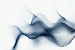 Abstract Blue Wave Pattern on a White Background photo