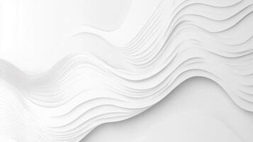Abstract White Wavy Lines and Curves photo