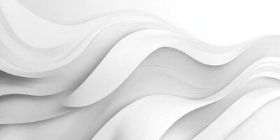 Abstract White Wavy Lines with Depth and Texture photo