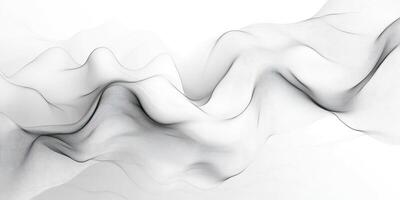 Abstract White Background with Gray Wavy Lines photo