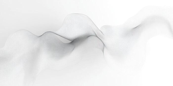 Abstract Wavy Lines with a Grid Pattern photo