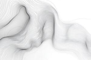 Abstract White Surface with Intertwined Curved Lines photo