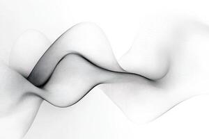 Abstract Black and White Wave Pattern photo