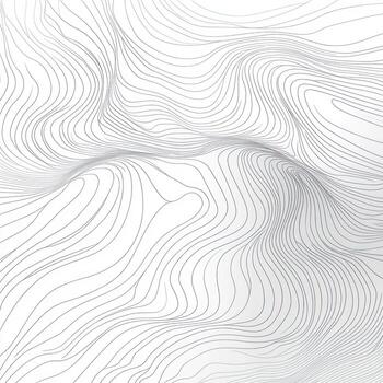 Abstract Pattern of Intersecting Curving Lines on a White Background photo