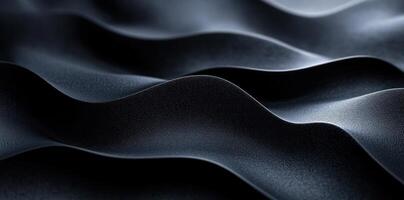 Abstract Wavy Black Surface with a Textured Pattern photo