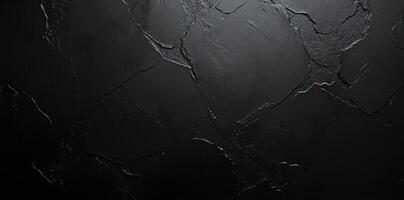Black Textured Surface with Cracks and Lines photo