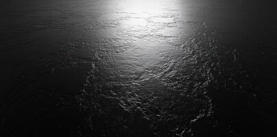 Black Textured Surface with Light Reflection photo