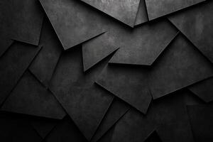 Abstract Black Geometric Pattern with Rough Texture photo