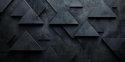 Black Triangle Pattern on a Textured Surface photo