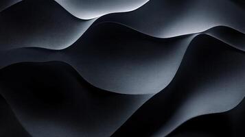 Abstract Dark Gray Wavy Pattern with Textured Surface photo