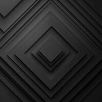 Abstract Black Geometric Pattern with Depth and Shadows photo
