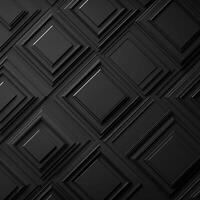 Abstract Black Geometric Pattern with Depth and Dimension photo