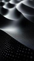 Abstract Black and White Textured Surface with Wavy Patterns photo